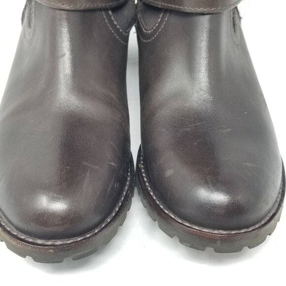 Timberland Bethel Brown Riding Tall Leather Rugged Boots 6.5M Style No. 23689 - Picture 5 of 15